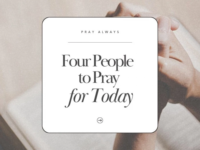 1 four people to pray for