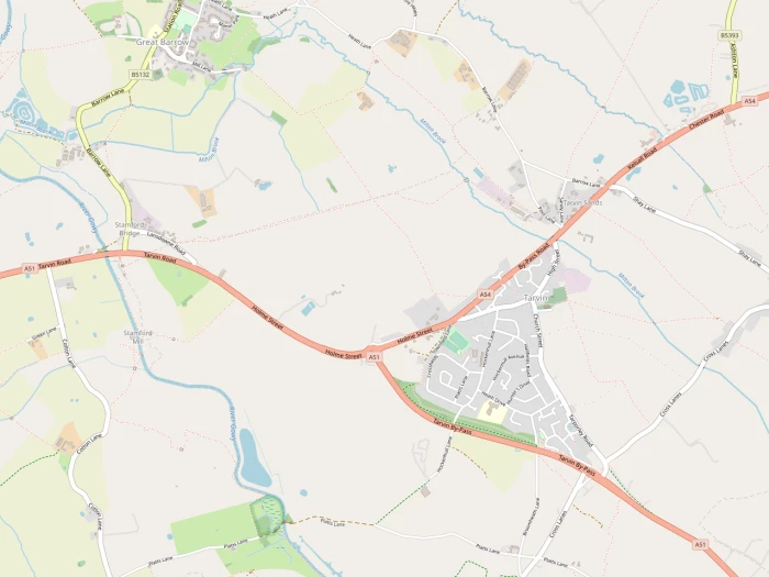 Map showing the location of Tarvin Online