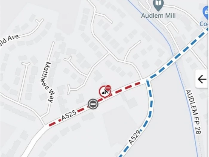 a525 closure map