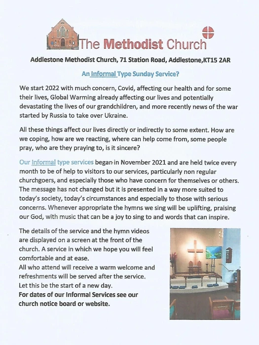 an informal type service update p1