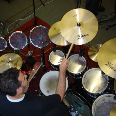 andy at the drums
