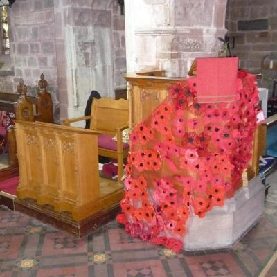 armistice poppies in st andrews
