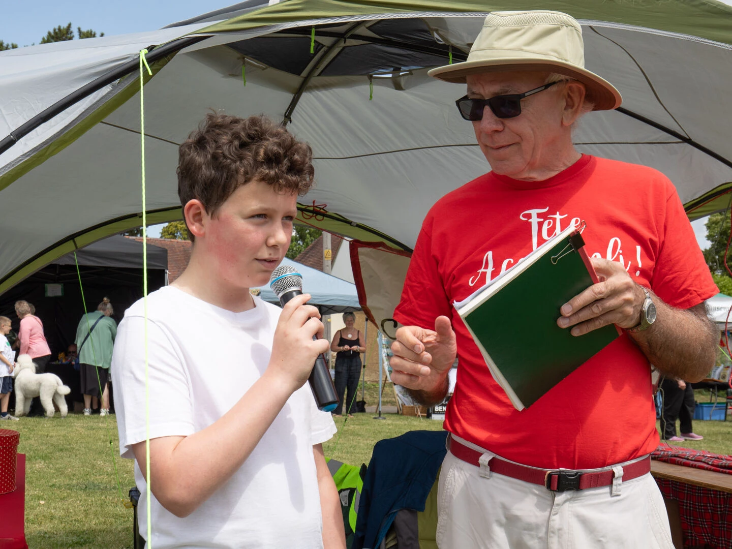 benji chivers opening the fete