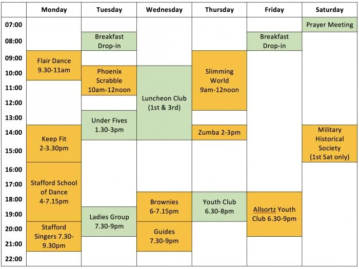 berkswich room bookings