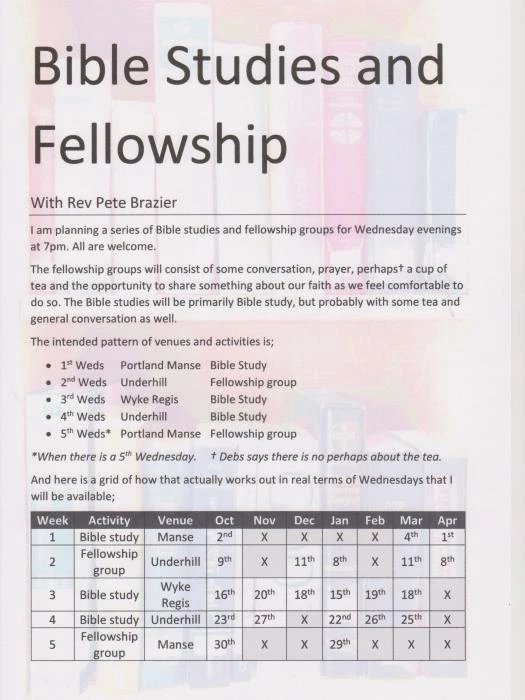 bible studies  fellowship