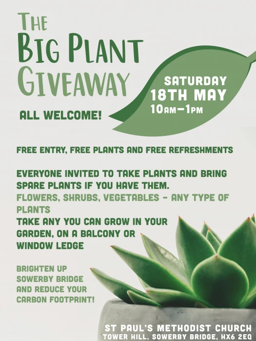 big plant giveaway poster 2024