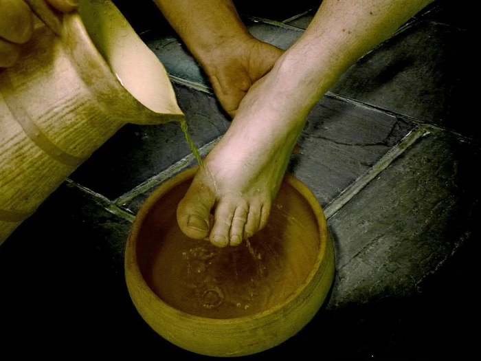 blandford washing feet