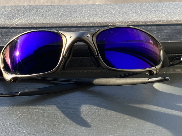 OAKLEY JULIET T007263 TITANIUM W GOLD IRIDIUM LENSES SUNGLASSES X METAL  VINTAGE | eBay