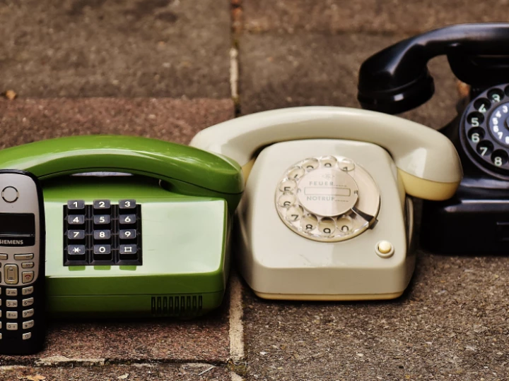 Black Rotary Phone