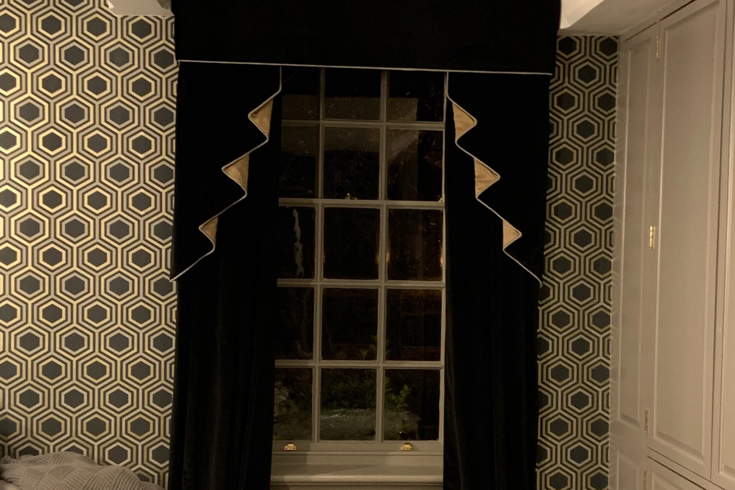 Decorative curtains at Peplow
