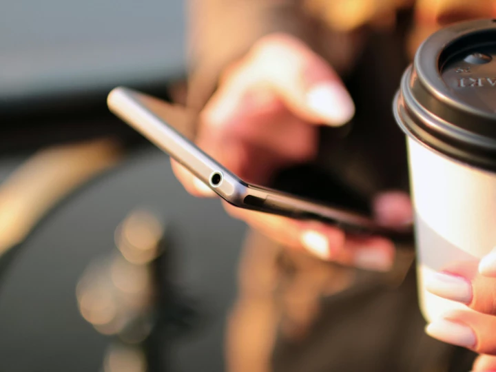 Person Holding Smartphone