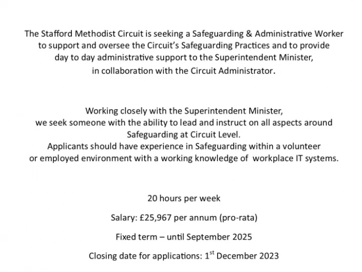 Job Advertisement CS&AW