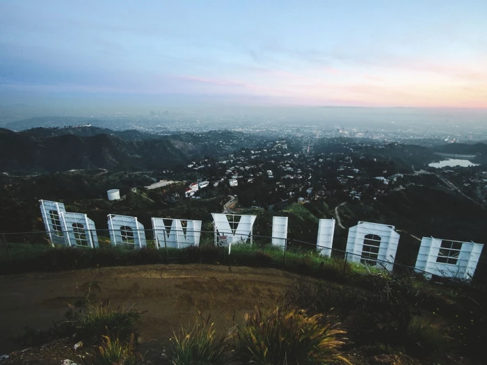 Hollywood, aerial, urban