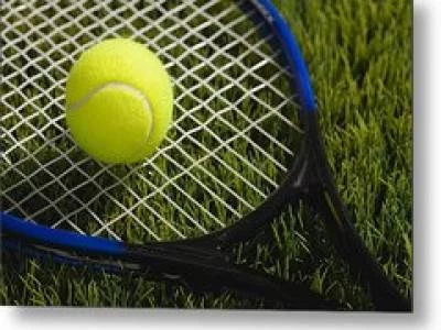 usa-illinois-metamora-tennis-racket-and-ball-on-grass-vstock-llc