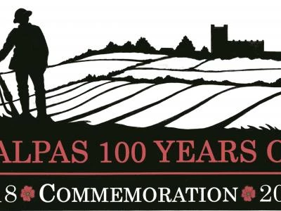 Malpas 100 years on logo