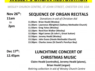 Poster Organ Events Nov to Dec 2022