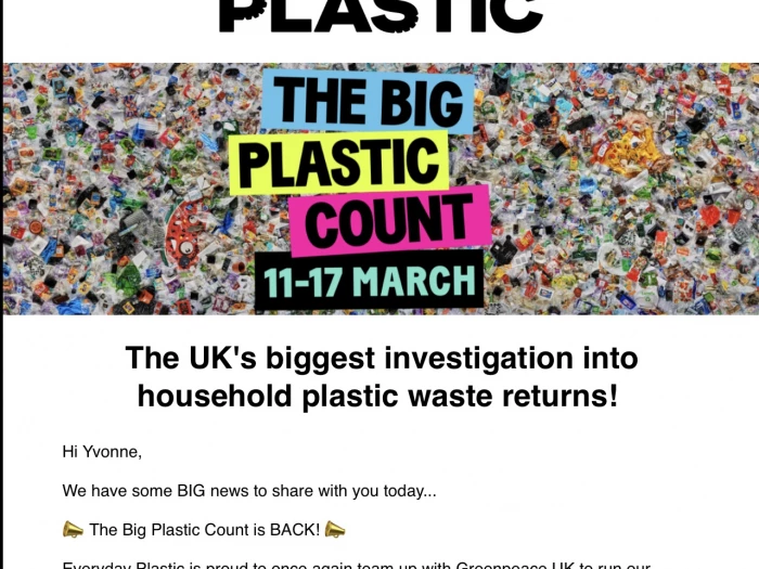 Big plastic count
