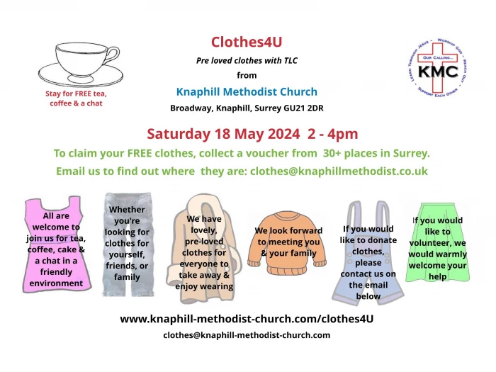 Knaphill Clothes Bank – 18 May