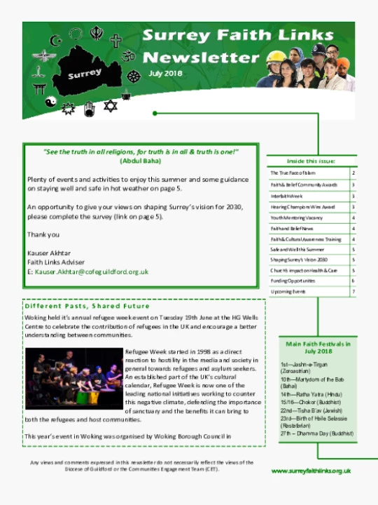 SFL Newsletter July 2018