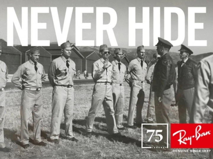 Ray Ban Aviator sunglasses poster