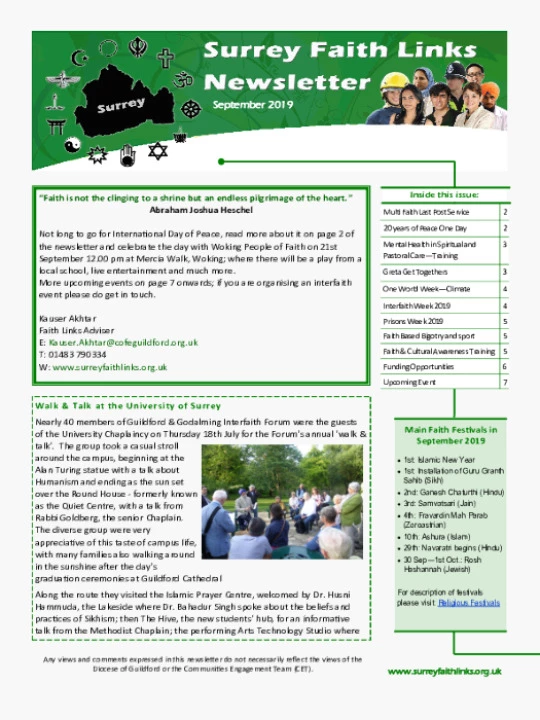 SFL Newsletter September 2019