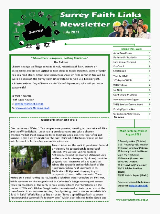 SFL Newsletter July 2021