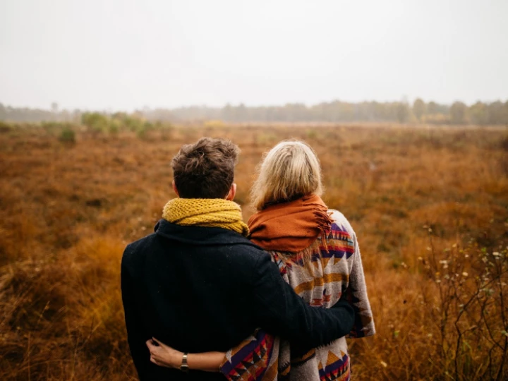 Couple, hug, together