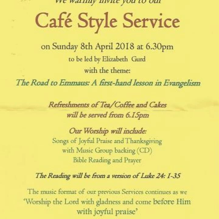 Cafe Style Service – April 18