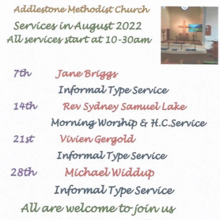 Services in August 2022