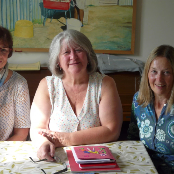 Newly trained BRC Butty Van Chaplains  (l-r) Janet