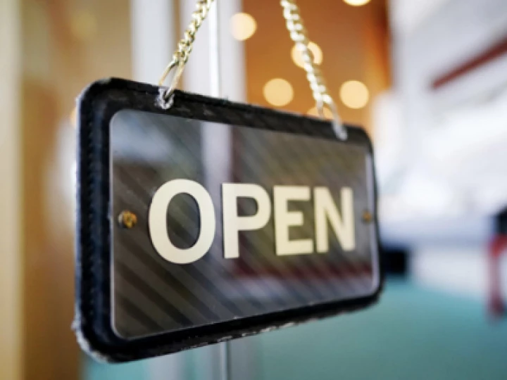 Open for business