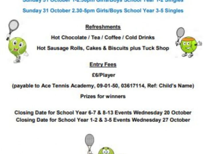 half term tennis