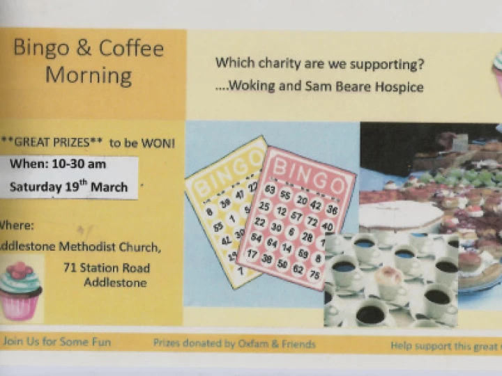 19 March Bingo & Coffee Morning – 2022