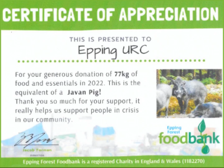 Epping URC Foodbank