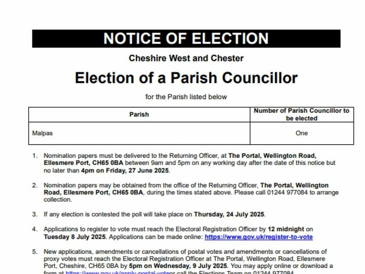 Notice of Election 19 June 2025