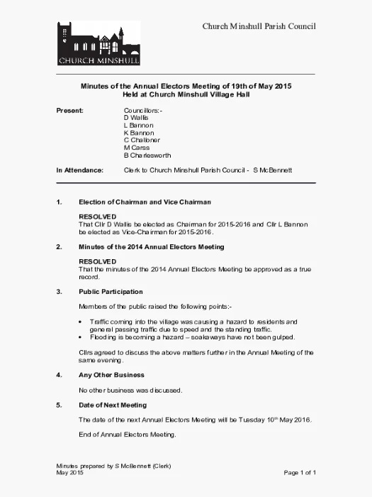 2015-05-19 PC Minutes & Agenda
