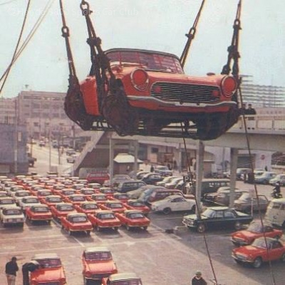 Cars being loaded for export