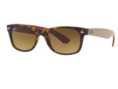 Ray-Ban New Wayfarer Sunglasses Matte Havana Crystal Brown (RB2132 618185)