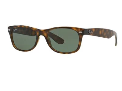 Ray-Ban New Wayfarer In Tortoise With Crystal Green Lenses RB2132 902L