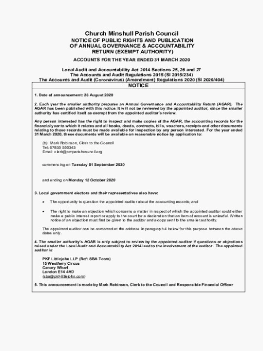 2019-20 Ntc.Public Rights-Audit