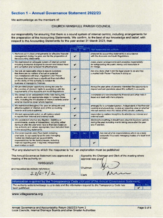 2022-23 Annual Governance Stmnt