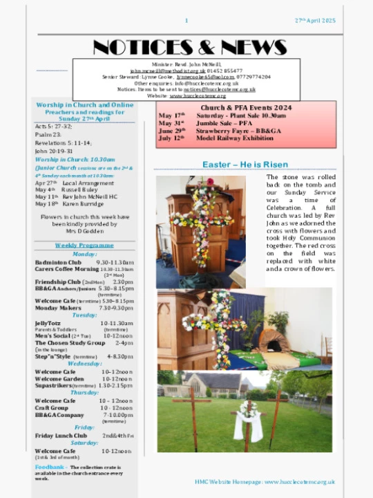 HMC Notices 27/04/25