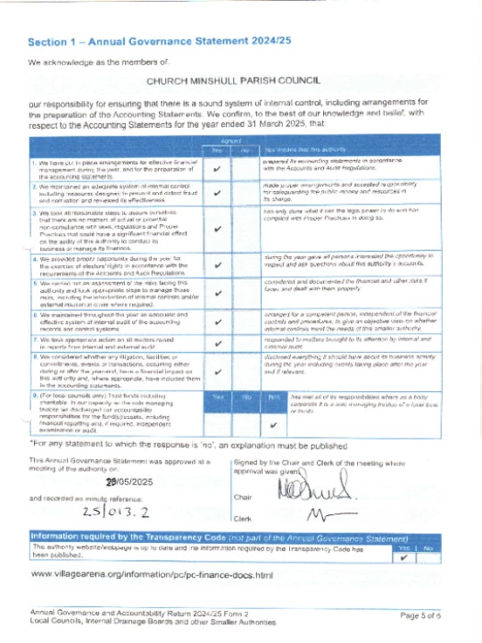 24-25 Annual Governance Statement