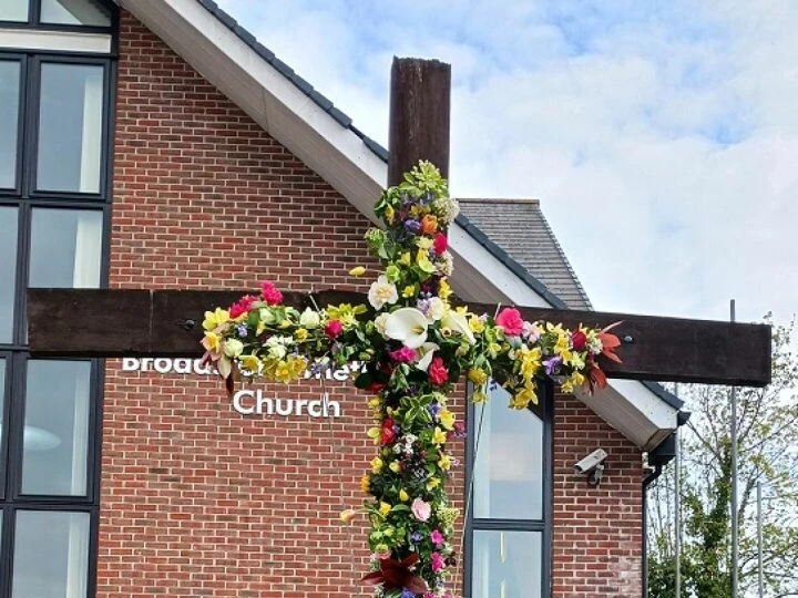 Easter Floral Cross