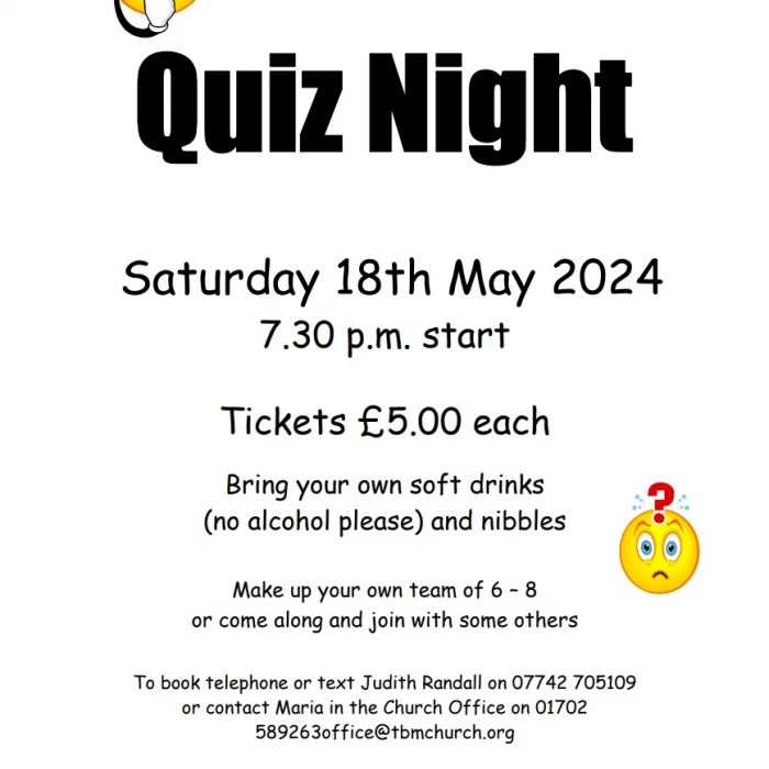 Thorpe Bay Quiz Night 18th May