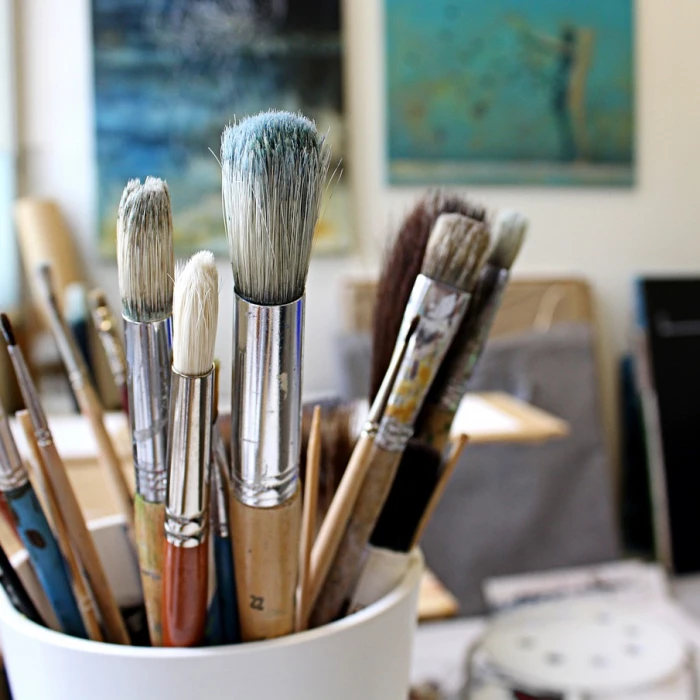 Brushes, brush, studio