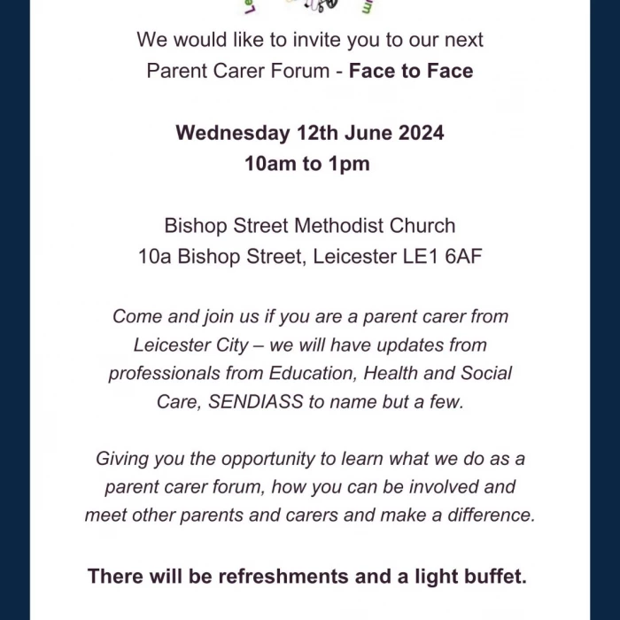 Lcpcf Parent Carer Forum June 2024 Invitation (002