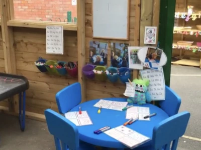 Outside learning area for Amethyst Class