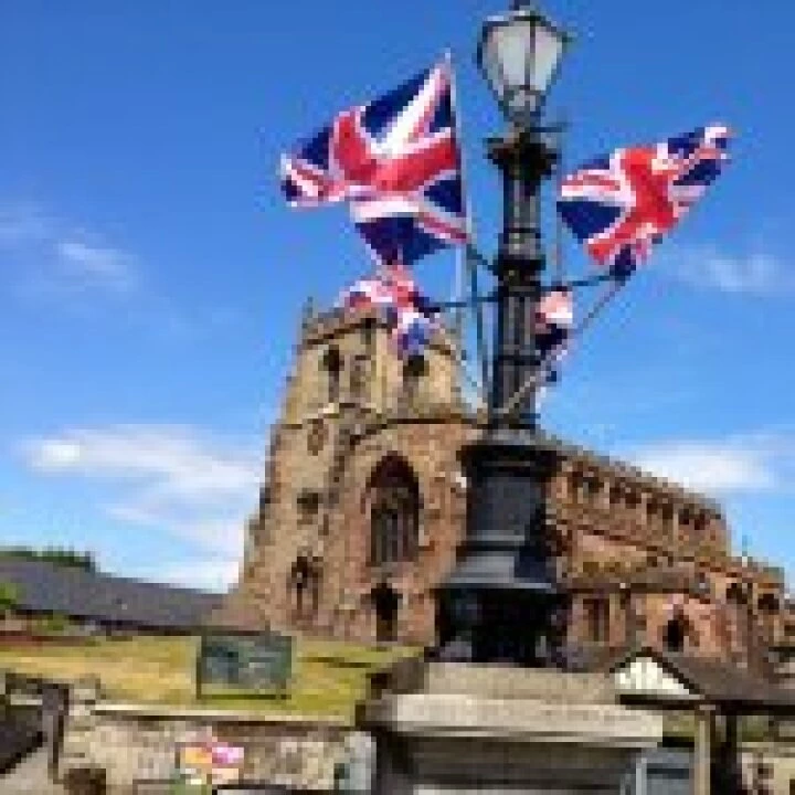 St James' Church Through Flags