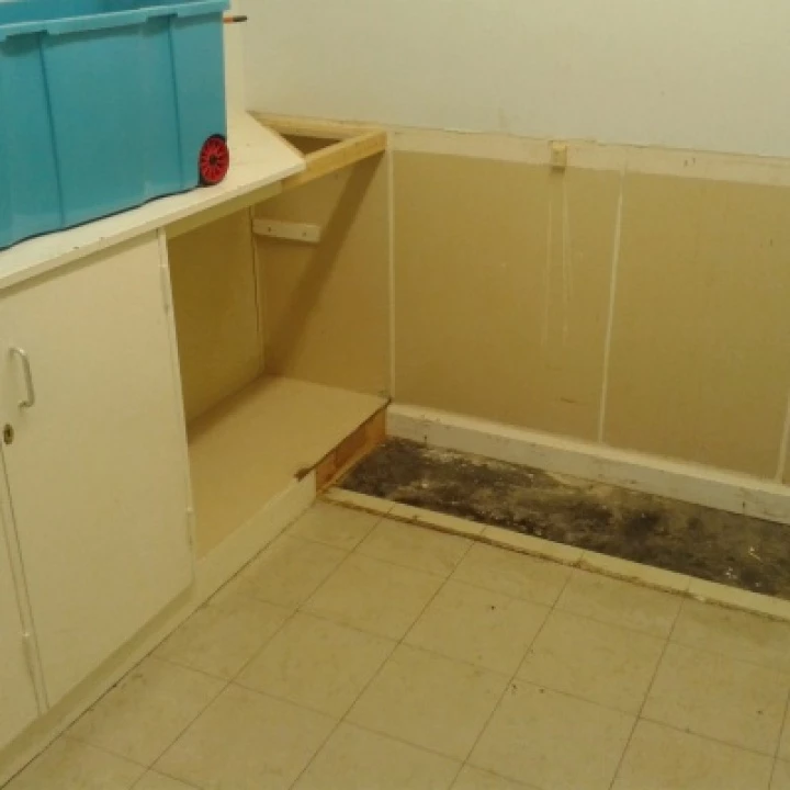 Stripping out old cloakroom